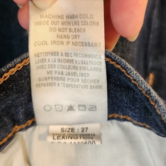 Joe's Jeans Blue Dark Denim Mid Rise Classic Casual Ankle Skinny Jeans Size 27 - Picture 9 of 9